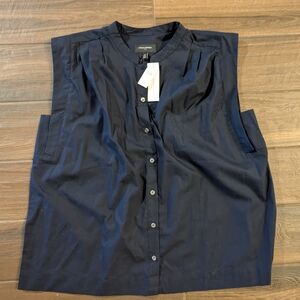 NWT Banana Republic Dark Blue Sleeveless Top XL With Tags
